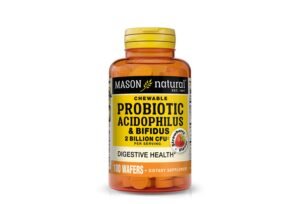ACIDOPHILUS PROBIOTIC with BIFIDUS 2 BILLION CFU CHEWABLE WAFFERS (strawberry flavor (2)