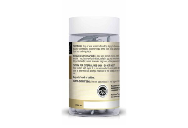 ALOE VERA and VITAMIN E BODY CREAM SNIP OFF CAPSULES
