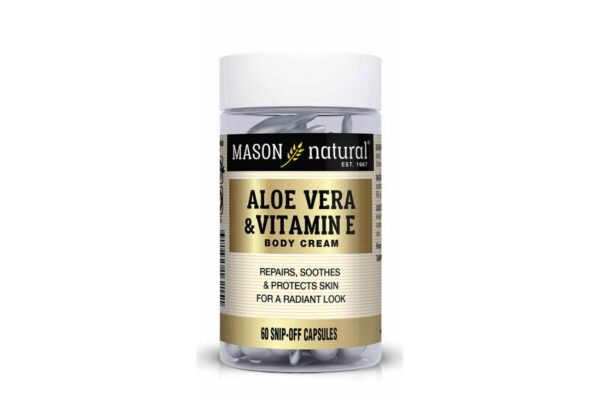 ALOE VERA and VITAMIN E BODY CREAM SNIP OFF CAPSULES
