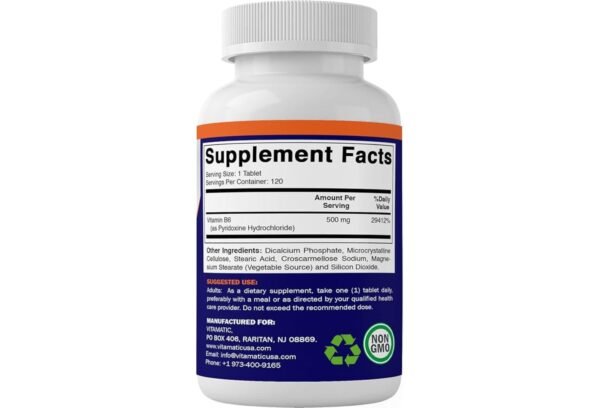 Vitamin B 6 500MG TABLETS