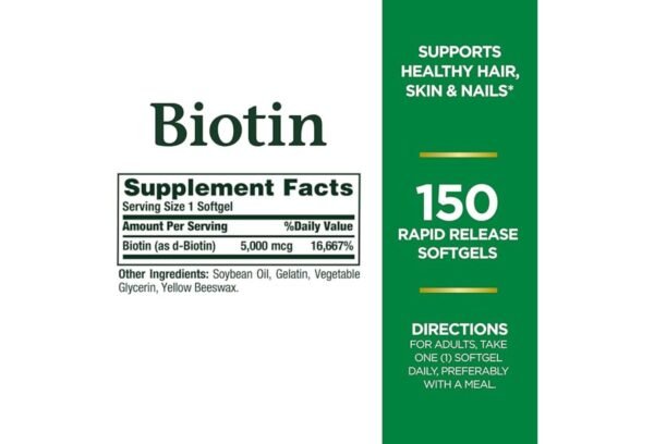 Biotin 5,000mcg Tablets - B-Complex Formula with Niacin
