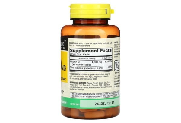 C 1,000MG with ROSE HIPS and ZINC