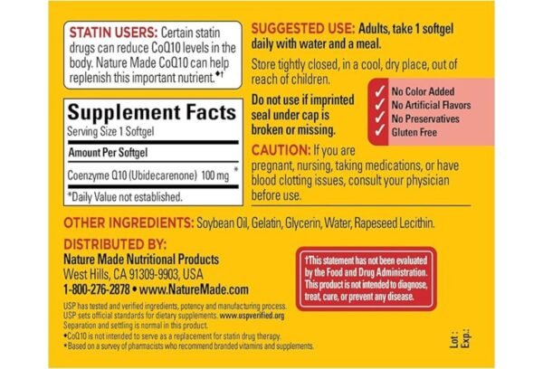 CO Q-10 100MG SOFTGELS