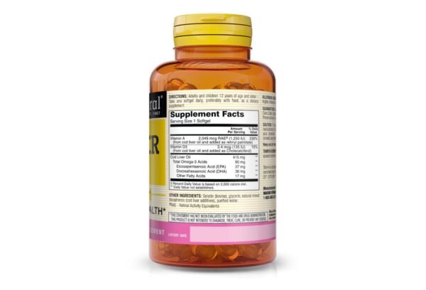 COD LIVER OIL PLUS VITAMINS A and D3 SOFTGELS