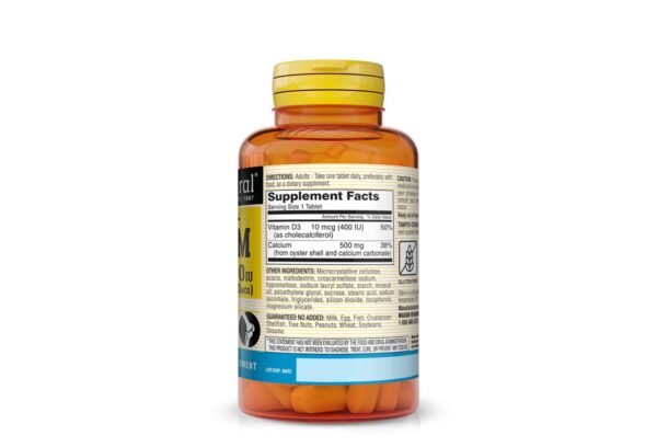 Calcium 500 mg (Oyster Shell) With Vitamin D 3