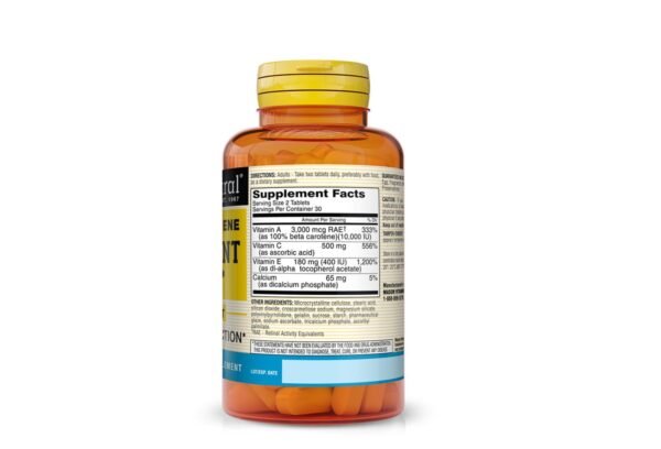 E, C and BETA CAROTENE ANTIOXIDANT TABLETS