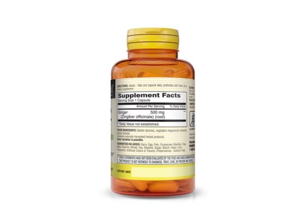 GINGER 500MG CAPSULES