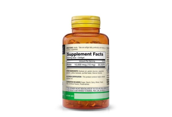 MEGA BIOTIN 10,000MCG SOFTGELS