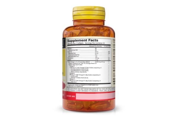 OMEGA 3-6-9 1,200MG FISH, FLAX, and BORAGE OIL SOFTGELS